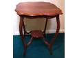 2-TIER OCCASIONAL TABLE,  mahogany tops,  Edwardian or....
