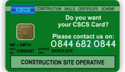   CSCS Test,  CSCS Card,  Health and Safety Test - Call 0844 683 0844